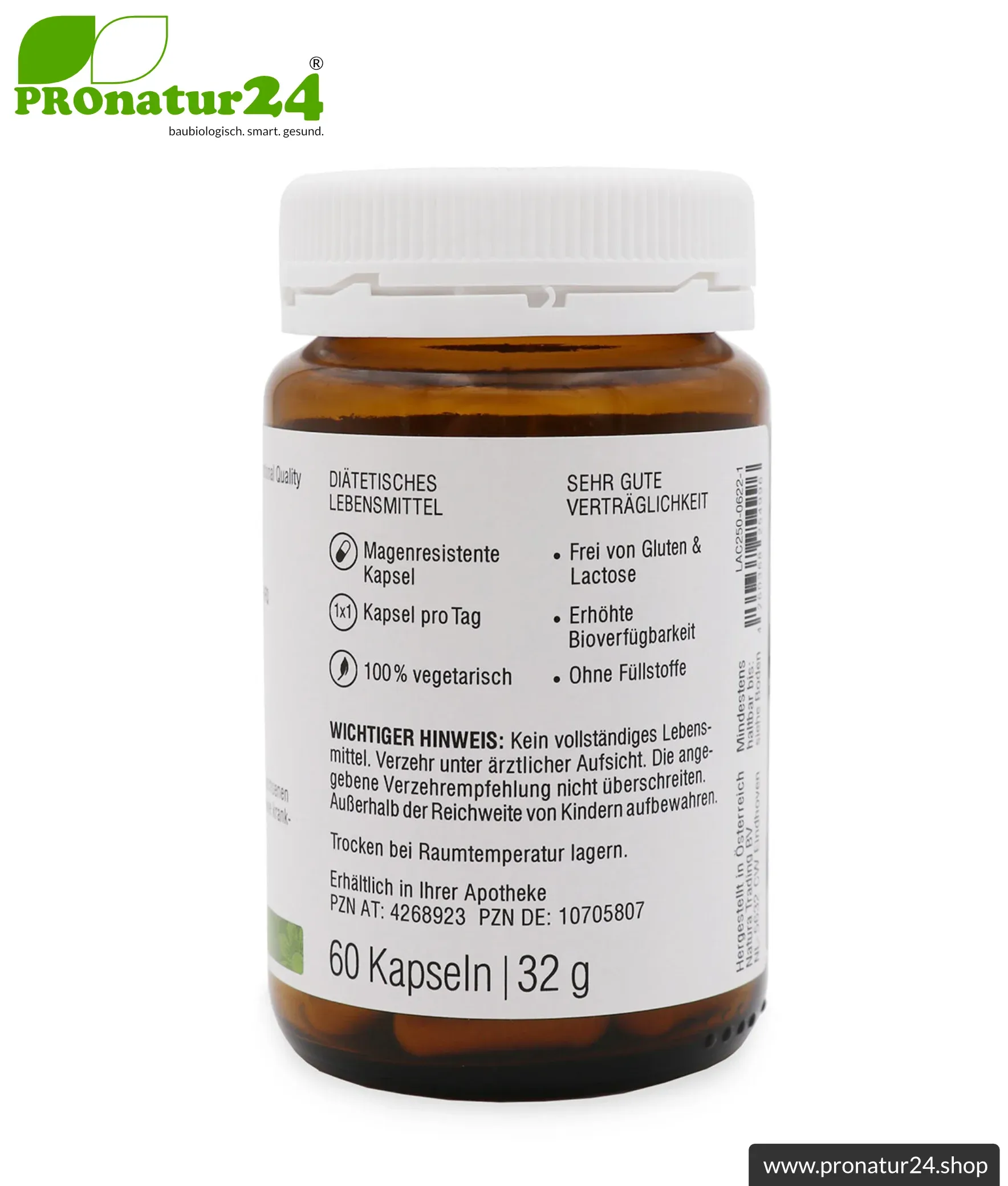 Lactoferrin HFQ Kapseln | 250 mg in höchster Reinheit | Diätetisches Lebensmittel in Premium Qualität – Bild 4